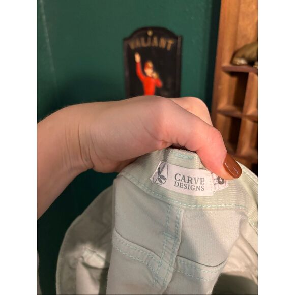 Carve Designs Oahu Shorts Size 4 Mint Green - Picture 4 of 4